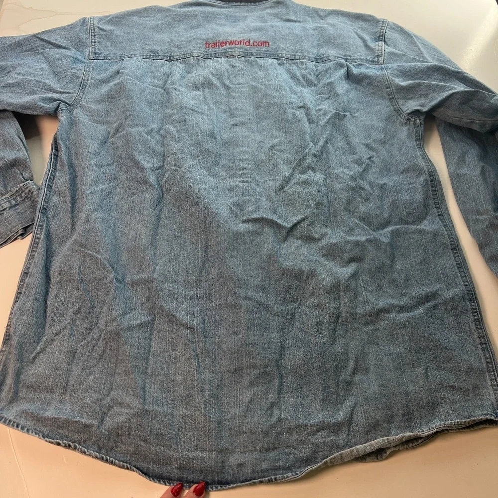 VTG Levis Men's Shirt Big E Sz XL‎ Blue Cotton Heavy Denim Tag - Levi's Sweater